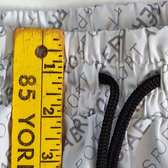 Aeropostale sport active wear short light grey graphic design women's size L - Picture 8 of 11